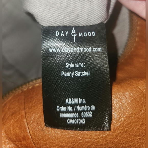 Day & Mood Penny Slouch Satchel in Cognac; Brand-new with Tags - Picture 11 of 16